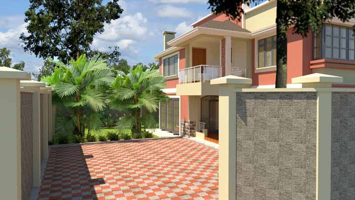 niftypalm_4 Bedroom Partly-Roofed Masionette_render_1